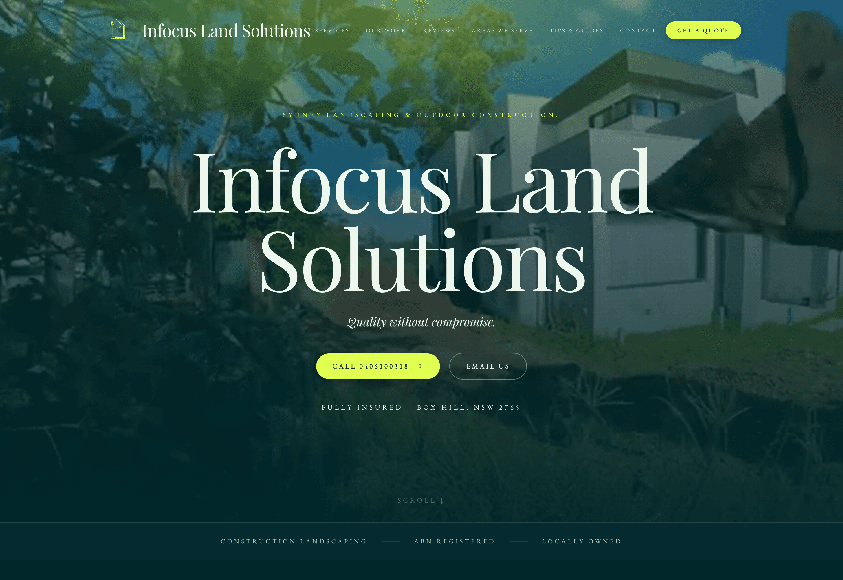 Infocus, a website by Foundry & Folio